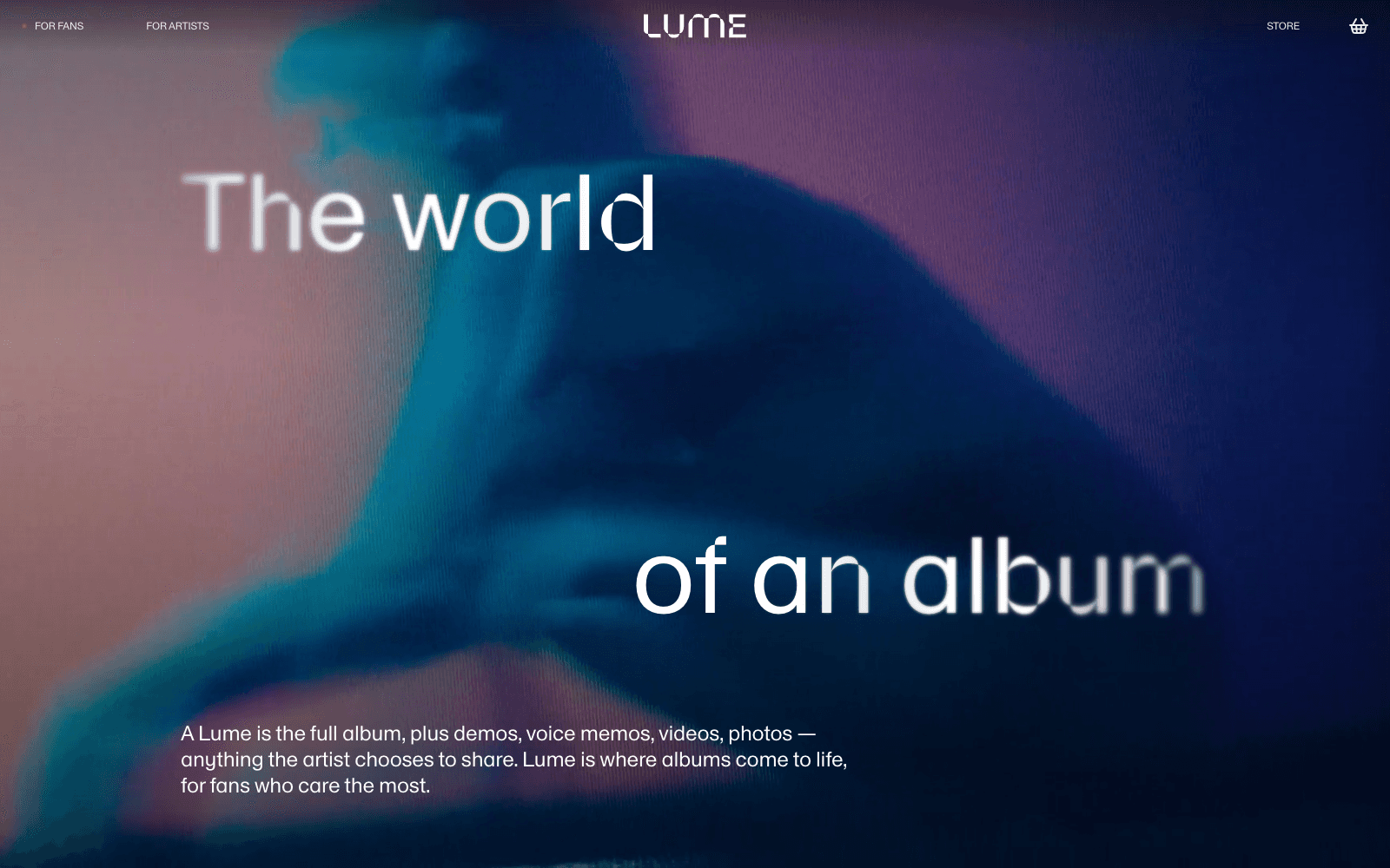Lume landing page